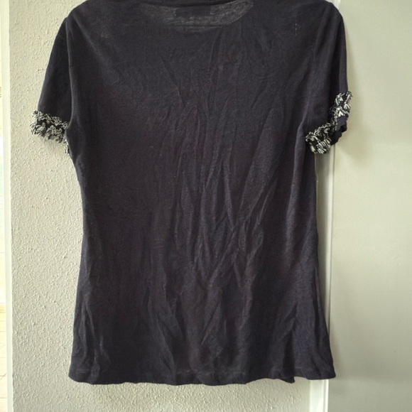 Tory Burch Relaxed Peplum Tee - Picture 5 of 8